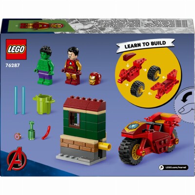 Конструктор LEGO Super Heroes Marvel Залізна Людина на мотоциклі та Галк 76287 детальное изображение Marvel Lego