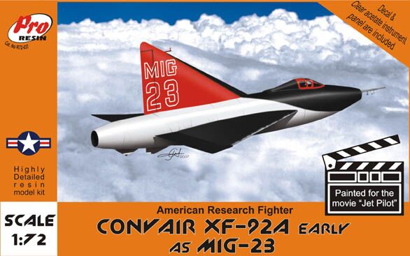 Convair XF-92A early as MIG-23 детальное изображение Самолеты 1/72 Самолеты