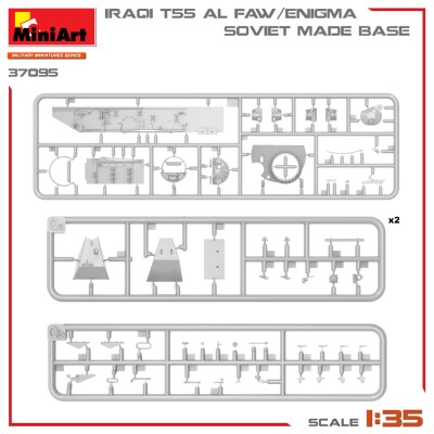 Збірна модель 1/35 Іракський танк Т-55А AL FAW/Enigma MiniArt 37095 детальное изображение Бронетехника 1/35 Бронетехника