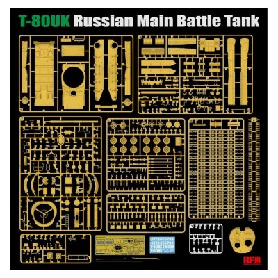 Збірна модель 1/35 Танк T-80UK RFM RM-5115 детальное изображение Бронетехника 1/35 Бронетехника