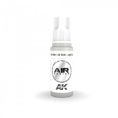 Acrylic paint AE-9/AII Light Gray AIR AK-interactive AK11908 детальное изображение AIR Series AK 3rd Generation