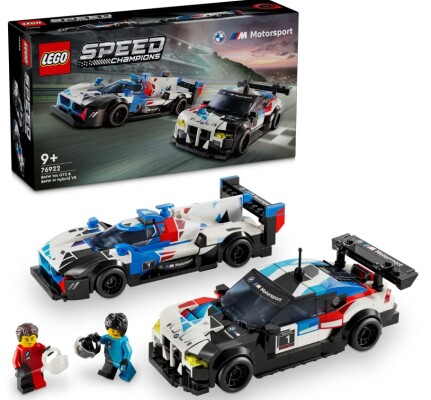 Конструктор LEGO SPEED CHAMPIONS Автомобили для гонки BMW M4 GT3 и BMW M Hybrid V8 76922 детальное изображение Speed Champions Lego