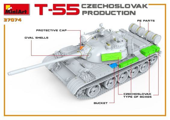 T-55 of the Czechoslovak Production детальное изображение Бронетехника 1/35 Бронетехника