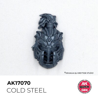 Акрилова фарба COLD STEEL / Холодна сталь (металік) QUICK GEN COLOR AK-interactive AK 17070 детальное изображение QUICK GEN COLOR Краски
