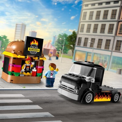 Конструктор LEGO City Грузовик с гамбургерами 60404 детальное изображение City Lego