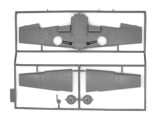 Сборная модель 1/48 немецкий истребитель Мессершмитт Bf 109F-4/R6 ICM 48107 детальное изображение Самолеты 1/48 Самолеты