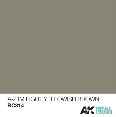 A-21M Light Yellowish Brown / Світлий жовто-коричневий детальное изображение Real Colors Краски