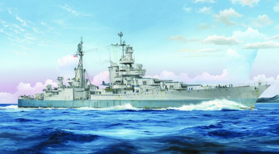 Scale model 1/350 American cruiser USS Indianapolis CA-35 1945 Trumpeter 05326 детальное изображение Флот 1/350 Флот