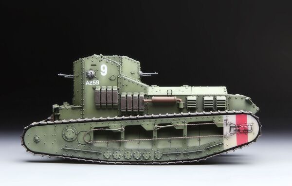 Сборная модель 1/35 Британский средний танк Mk.A Whippet Менг TS-021 детальное изображение Бронетехника 1/35 Бронетехника