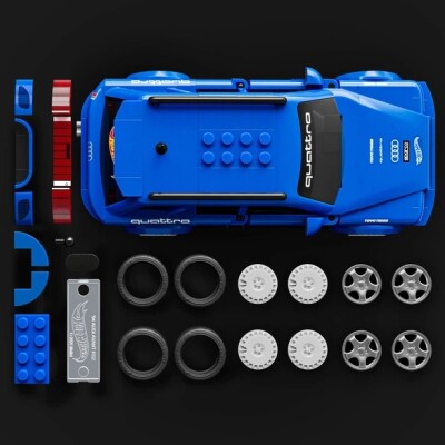 Коллекционная машинка-конструктор Mattel Brick Shop Hot Wheels Speed Audi (JGR28) детальное изображение Hot Wheels 