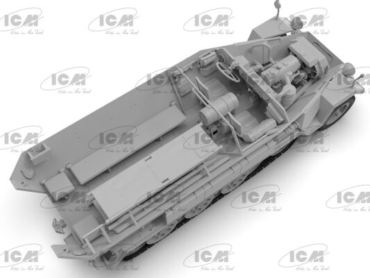 Збірна модель 1/35 німецький санітарний бронетранспортер Sd.Kfz.251/8 Ausf.A ICM35113 детальное изображение Бронетехника 1/35 Бронетехника