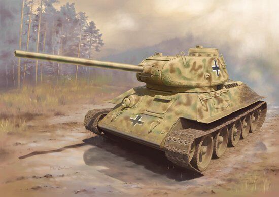 Panzerkampfwagen T-34/85 детальное изображение Бронетехника 1/72 Бронетехника