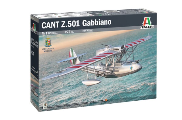 Збірна модель 1/72 Гідроплан CANT Z.501 Gabbiano Italeri 0112 детальное изображение Самолеты 1/72 Самолеты