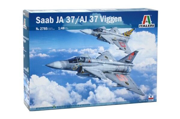 Збірна модель 1/48 Літак Saab JA 37/AJ 37 Viggen Italeri 2785 детальное изображение Самолеты 1/48 Самолеты