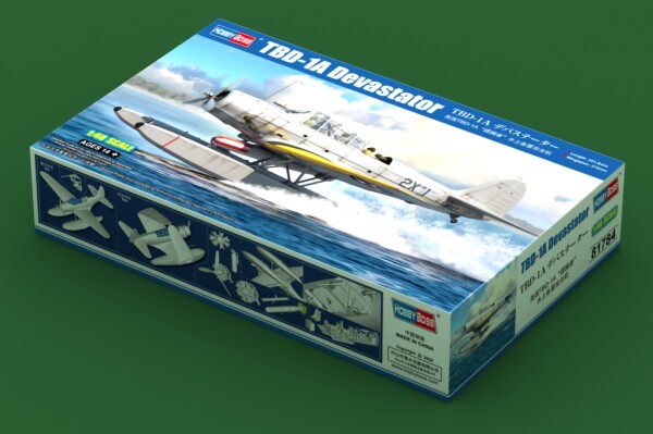 Збірна модель 1/48 Американський бомбардувальник TBD-1A Devastator HobbyBoss 81784 детальное изображение Самолеты 1/48 Самолеты