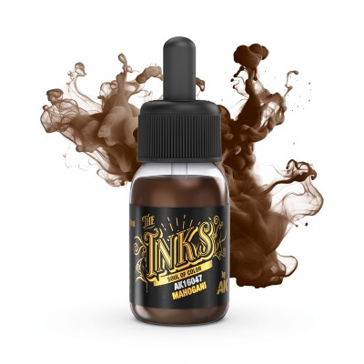 Акрилове чорнило MAHOGANI / Чорнило - Махагоні INK  AK-interactive 16047 детальное изображение AK the INKS Краски