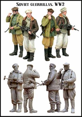 Soviet guerrillas WW2  детальное изображение Фигуры 1/35 Фигуры