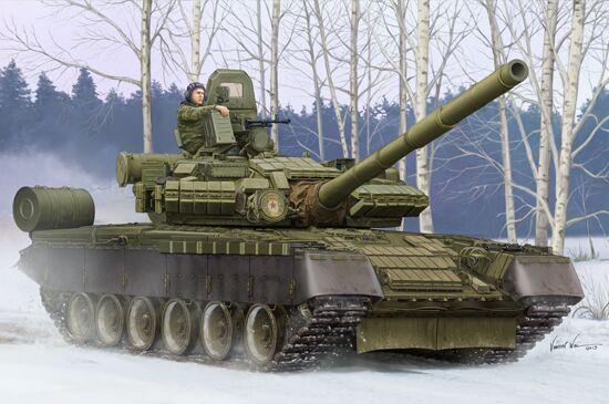 Збірна модель основного бойового танка Т-80БВ детальное изображение Бронетехника 1/35 Бронетехника