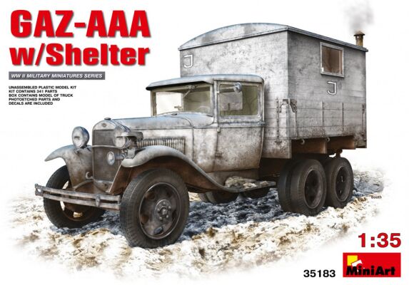 Збірна модель1/35 Автомобіль ГАЗ-AAA w/Shelter Miniart 35183 детальное изображение Автомобили 1/35 Автомобили