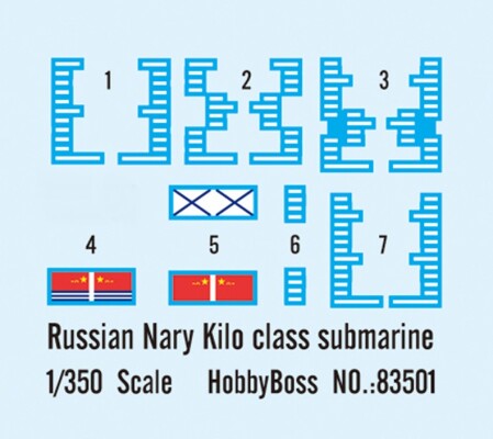 Збірна модель 1/350 Підводний човен класу «PLAN Kilo&quot; HobbyBoss 83501 детальное изображение Подводный флот Флот