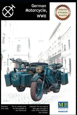 German Motorcycle with photoetched part, WWII детальное изображение Автомобили 1/35 Автомобили
