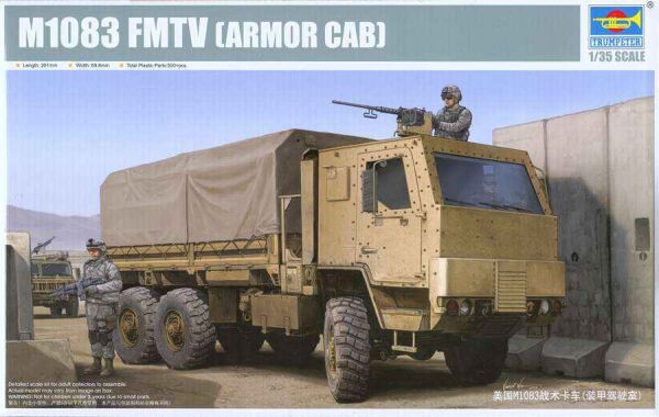 Збірна пластикова модель 1/35 Вантажівка M1083 FMTV (ARMOR CAB) Trumpeter 01008 детальное изображение Автомобили 1/35 Автомобили