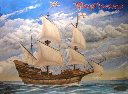Сборная модель корабля Mayflower детальное изображение Флот 1/72 Флот