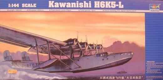 Сборная модель летающей лодки-моноплана Kawanishi H6k5-L детальное изображение Самолеты 1/144 Самолеты