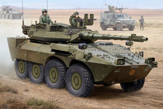 Сборная модель 1/35 Итальянская боевая машина Центауро B1 AFV ранняя версия (2-я сер.) детальное изображение Бронетехника 1/35 Бронетехника