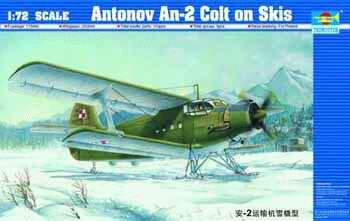 Сборная модель советского самолета Антонов Ан-2 Кольт на лыжах детальное изображение Самолеты 1/72 Самолеты