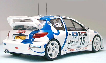 Збірна пластикова модель у масштабі 1/24 автомобіль PEUGEOT 206 WRC Tamiya 24221 детальное изображение Автомобили 1/24 Автомобили