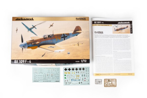 Сборная модель 1/72 Самолет Мессершмитт Bf 109F-4 Profipack Edition Эдуард 70155 детальное изображение Самолеты 1/72 Самолеты