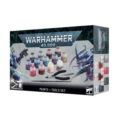 Набор WARHAMMER 40000 PAINTS + TOOLS детальное изображение Игровые наборы WARHAMMER 40,000
