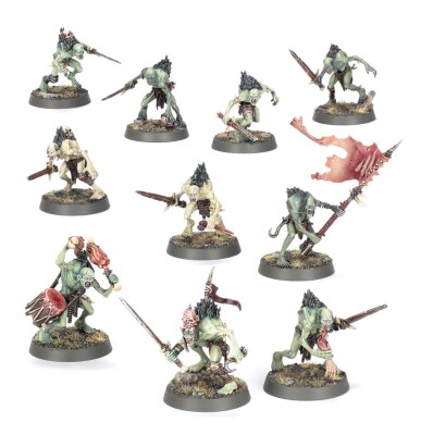 Игровой набор Warhammer AGE OF SIGMAR - SPEARHEAD: FLESH-EATER COURTS - THE SCARLET JURY детальное изображение Дворы Пожирателей Плоти Смерть