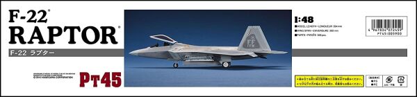 Збірна модель F-22 RAPTOR 1:48 детальное изображение Самолеты 1/48 Самолеты
