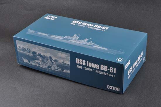 Збірна модель 1/200 Військовий корабль США BB-61 Trumpeter 03706 детальное изображение Флот 1/200 Флот