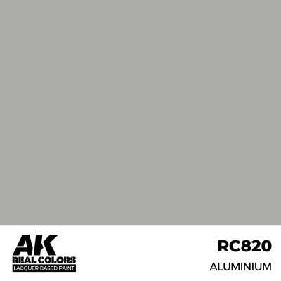Акриловая краска на спиртовой основе Aluminium / Алюминий метал АК-интерактив RC820 детальное изображение Real Colors Краски