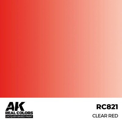 Акрилова фарба на спиртовій основі Clear Red / Прозорий червоний AK-interactive RC821 детальное изображение Real Colors Краски