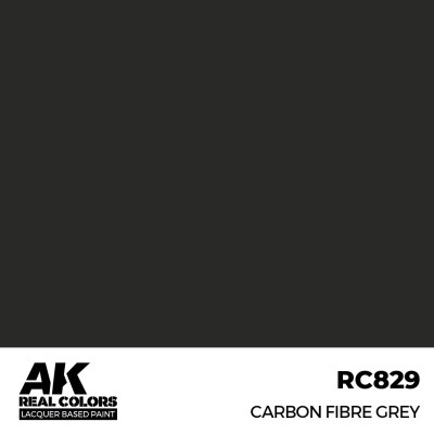 Акриловая краска на спиртовой основе Carbon Fibre Grey / Серый Карбон АК-интерактив RC829 детальное изображение Real Colors Краски