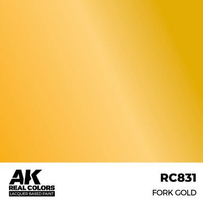 Alcohol-based acrylic paint Fork Gold / Golden fork AK-interactive RC831 детальное изображение Real Colors Краски