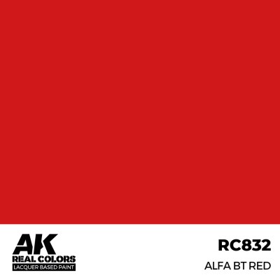 Акриловая краска на спиртовой основе Alfa BT Red / Альфа Красный АК-интерактив RC832 детальное изображение Real Colors Краски