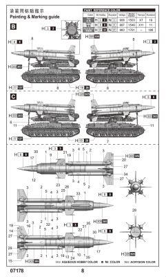 Assembly model 1/72 soviet 2K11A TEL w/9M8M Missile &quot;Krug-A&quot; (SA-4 Ganef) Trumpeter 07178 детальное изображение Бронетехника 1/72 Бронетехника