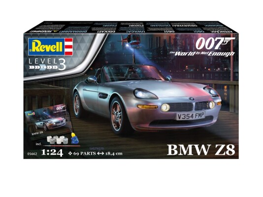 Збірна модель 1/24 Автомобіль Джеймс Бонд  BMW Z8 Подарунковий набір Revell 05662 детальное изображение Автомобили 1/24 Автомобили