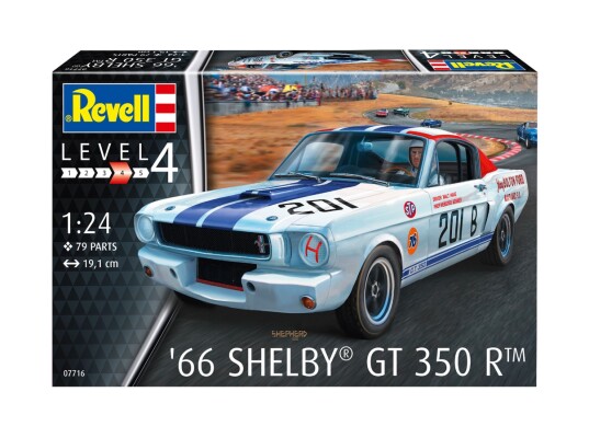 Збірна модель 1/24 Автомобіль 66 Shelby GT 350 R Revell 07716 детальное изображение Автомобили 1/24 Автомобили