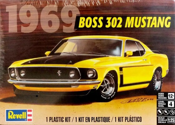 Збірна модель 1/25 Автомобіль Mustang Boss 302 1969 року Revell 14313 детальное изображение Автомобили 1/25 Автомобили