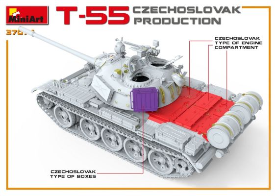 Т-55 Чехословацкого Производства детальное изображение Бронетехника 1/35 Бронетехника