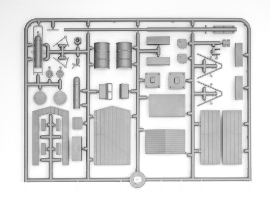 Scale model 1/48 Luftwaffe airfield equipment ICM 48409 детальное изображение Аксессуары Диорамы