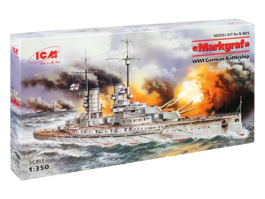 “Markgraf” WWI German Battleship детальное изображение Флот 1/350 Флот