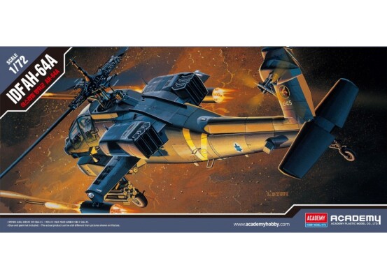 Збірна модель 1/72 Вертоліт IDF AH-64A Apache Academy 12488 детальное изображение Вертолеты 1/72 Вертолеты
