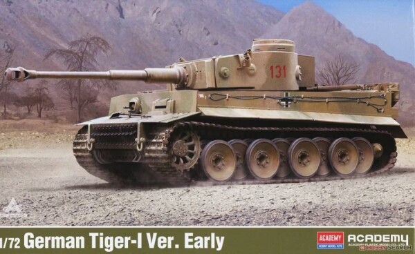 Збірна модель 1/72 Танк Тигр 1 (ранній) Academy 13422 детальное изображение Бронетехника 1/72 Бронетехника